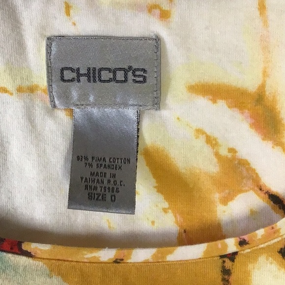 Chico’s beautiful colors t shirt top round neck - Picture 9 of 13